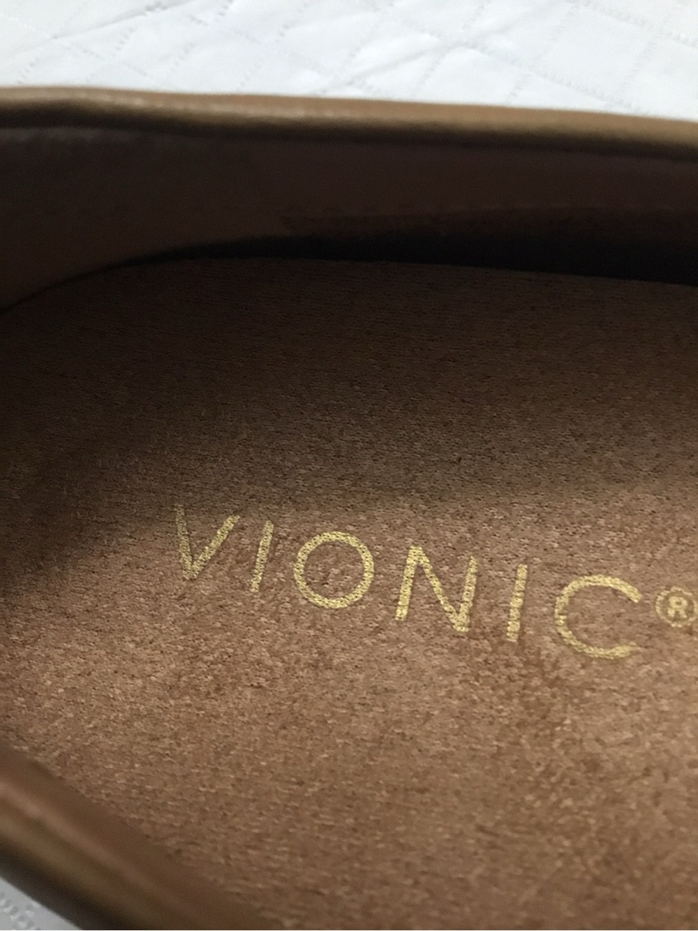 Women’s Vionic Tan Leather Slip-On Loafers size 7 - Picture 5 of 9